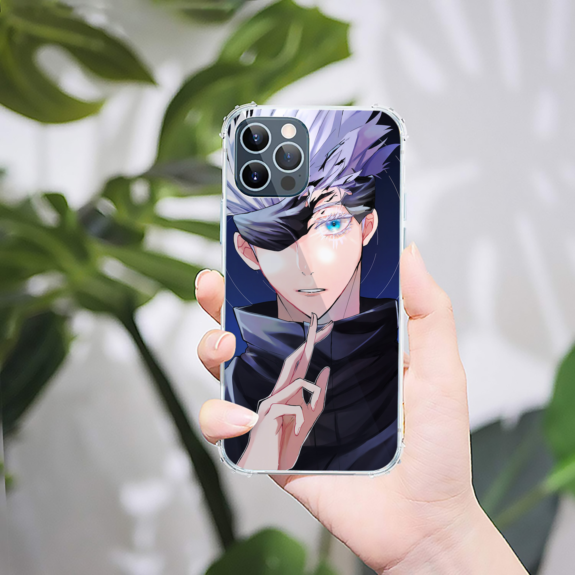 （画像用） 呪術廻戦 Jujutsu Kaisen 【iPhone 12シリーズ対応】透明スマホケース（クリアソフトケース）